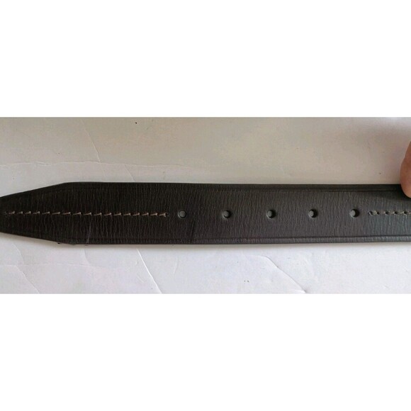 J Fold Leather Work Belt Size 42 Brown Pure Fold Dressy Minimalist Classic New - Picture 7 of 10
